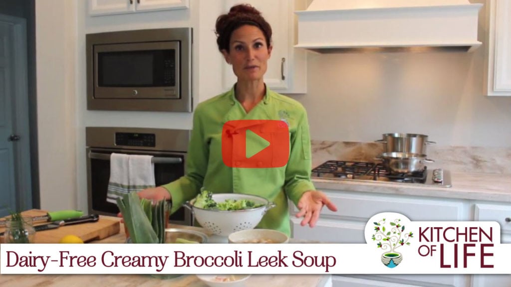 Creamy Broccoli Leek Soup - Dairy Free!